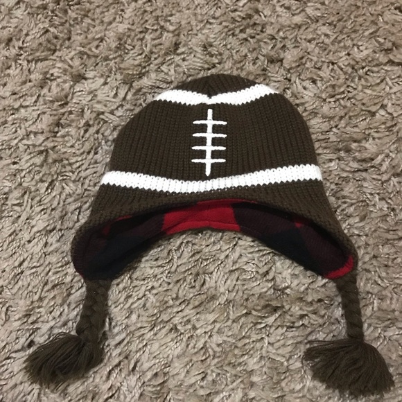 Other - EUC Baby Football Hat, Flannel Lined